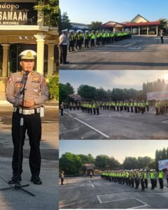 Pertengahan Ramadhan Arus Lalin Mulai Meningkat Kanit Turjagwali Sat Lantas Polres Kediri Anggota Siap
