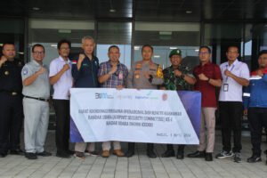 Kapolres Kediri Kota Bersama GM Angkasa Pura l Bandara Dhoho Kediri Pimpin Rakor Komite Keamanan Bandara