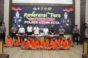 Berantas Segala Bentuk Penyakit Masyarakat, Polres Kediri Kota Berhasil Amankan Pelaku Judi Hingga Prostitusi