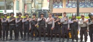 Kasat Samapta Polres Kediri Kota Beserta Anggota  Ucapkan Selamat Hari Raya Idhul Fitri 1445 H/2024 M