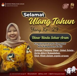 Media Wartajatim.id Ucapkan Selamat Ulang Tahun Ke-29 Dinar Rindu Sekar Arum
