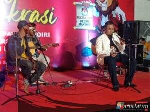 Sampaikan Pesan Demokrasi Lewat Seni,KPU Kabupaten Kediri Ajak Masyarakat Sukseskan Pilkada 2024