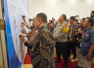Road Show, Bidhumas Polda Jatim Gelar Sarasehan bersama Media Wujudkan Pilkada Damai