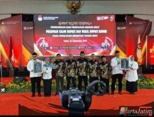 Digelar Malam Hari, Ini Hasil Undian Nomor Urut Pilkada Kabupaten Kediri 2024