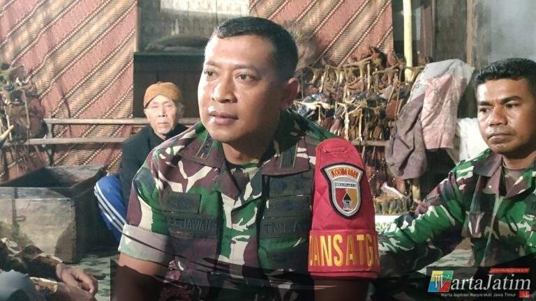 Lestarikan Kearifan Lokal, Dansatgas TMMD 122 Kodim 0809/Kediri Ingin Wayang Mbah Gandrung Dikenal Masyarakat Luas