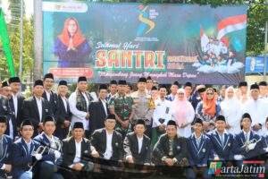 Kapolres Kediri Kota Hadiri Upacara Peringatan Hari Santri Nasional Di Balai Kota Kediri