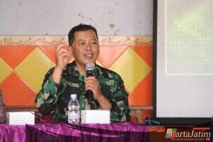 Tingkatkan Kapasitas Lembaga Desa, TMMD 122 Kodim 0809/Kediri bersama DPMPD Kab. Kediri Gelar Sosialisasi