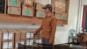 114 Box Surat Suara Pilgub Jatim Tiba Di Gudang Logistik  KPU Kota Kediri