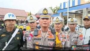 Didominasi Sepeda Motor, Ratusan Kendaraan Terjaring Razia Operasi Zebra Semeru di Kota Kediri