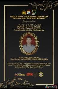 Kasat Samapta Iptu Priyo Hadistyo S.H  Beserta Jajaran Turut Berduka Cita Atas Meninggalnya Iptu Eko Hartanto KBO Sat Samapta Polres Kediri Kota