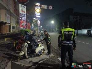 Puluhan Kendaraan Terjaring Razia di Kota Kediri, Ternyata Ini Pelanggarannya