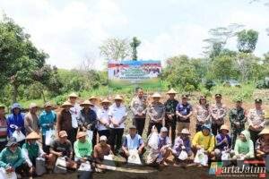 Polres Kediri Kota Ikuti Launching Gugus Tugas Polri Mendukung Ketahanan Pangan