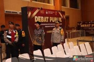 Polres Kediri Kota Terjunkan Ratusan Personel Amankan Debat Pamungkas Pilwali Kota Kediri