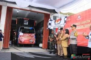 Polres Kediri Kota Kawal Ketat Distribusi Logistik Pilkada Serentak 2024