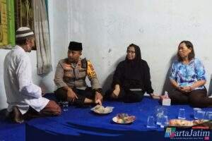 Kapolres Kediri Kota Bersama PJ Walikota Kediri Takziah Ke Alm Anggota Linmas