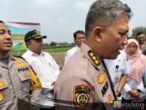 Karo SDM Polda Jatim Pimpin Implementasi Asta Cita Presiden RI Bidang Ketahanan Pangan di Wilkum Polres Kediri Kota