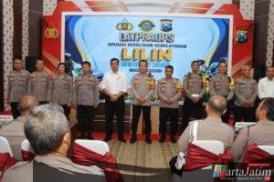 Polres Kediri Kota Gelar Latihan Pra Operasi Lilin 2024 Pengamanan Natal dan Tahun Baru 2025