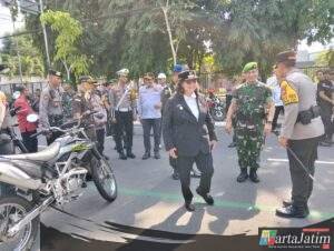 Amankan Nataru, Polres Kediri Kota Terjunkan Ratusan Personel