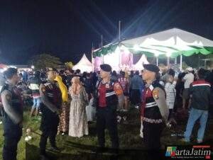 Personel Sat Samapta Polres Kediri Kota Laksanakan PAM Kegiatan Masyarakat Dan Cipta Kondisi
