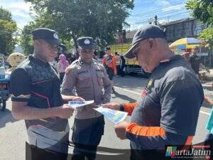 Polres Kediri Sosialisasikan PPDB SMA Taruna Kemala Bhayangkara di CFD Pare