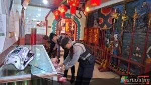 Polres Kediri Kota Perketat Pengamanan Perayaan Imlek 2576 Kongzili di Klenteng Tjoe Hwie Kiong Kota Kediri