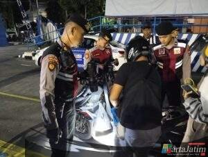 Guna Jaga Situasi Akhir Pekan Tetap Kondusif Paska Ops Lilin, Polres Kediri Kota Gelar Ops Cipkon Dini Hari