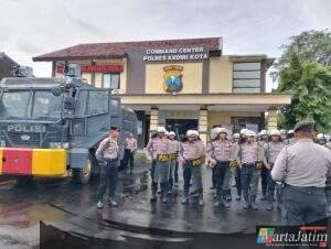 Sat Samapta Polres Kediri Kota Gelar Latihan Dalmas,Guna Asah Kemampuan Personel
