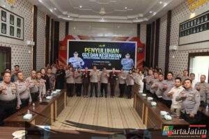 Polres Kediri Kota Bersama RS Bhayangkara Kediri Gelar Penyuluhan Gizi dan Kesehatan Pada Anggota