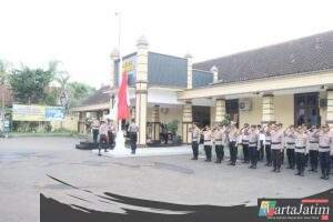 Kapolres Kediri Kota Pimpin Upacara Hari Kesadaran Nasional