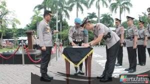 Kapolres Nganjuk Pimpin Sertijab Kabag Ops, Kasat Lantas, dan Kapolsek Jajaran