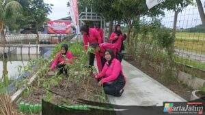 Bhayangkari Ranting Krian Perkuat Ketahanan Pangan dengan Program Pekarangan Pangan Lestari di Desa Ponokawan Krian