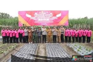 Polres Kediri Launching Penguatan Program Pekarangan Pangan Lestari,Guna Dukung MBG
