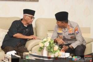 Jelang Ramadhan, Kapolres Kediri Kota Silaturahmi Ke Ketua Umum Majelis Ulama Indonesia