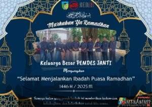 Keluarga Besar Pemdes Janti Mengucapkan Selamat Menjalankan Ibadah Puasa Ramadhan 1446 H
