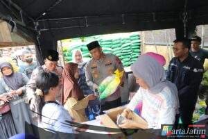 Ramadhan Berkah Polres Kediri Gelar Bazar Murah Masyarakat Sumringah