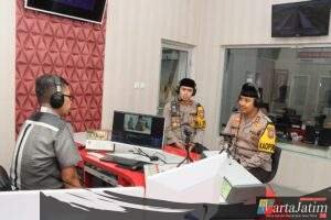 Gandeng Media, Kapolres Kediri Kota Sampaikan Pesan Kamtibmas Jelang Idul Fitri