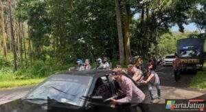 Polres Blitar Siagakan Pleton Patroli dan Pleton Urai Pastikan Arus Lalu Lintas Lancar Selama Mudik dan Arus Balik Lebaran 2025