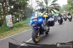 Kapolres Kediri Bersama PJU Patroli R2,Pastikan Arus Balik Lancar
