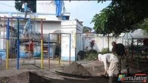 Rehab Panti Asuhan Aisyiyah di Desa Banjaranyar Kec. Kras sudah dimulai pengerjaannya