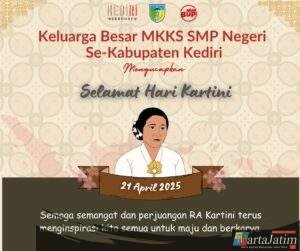 Keluarga Besar MKKS SMPN Se-Kabupaten Kediri Mengucapkan Selamat Hari Kartini 2025