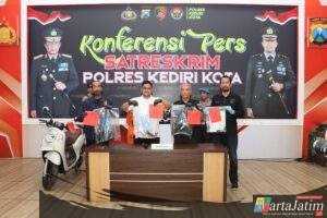 Polres Kediri Kota Amankan Residivis Terduga Pelaku Pencurian di Kamar Kos Yang Viral di Medsos
