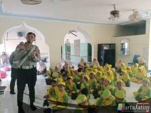 Satlantas Polres Kediri Kota Kenalkan Tertib Lalu Lintas Sejak Dini Lewat Program POLSANAK