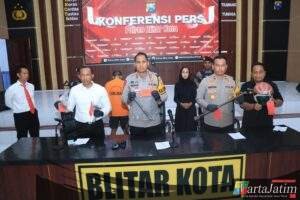 Polres Blitar Kota Berhasil Ungkap Kasus Pencurian di 21 TKP Tiga Tersangka Diamankan