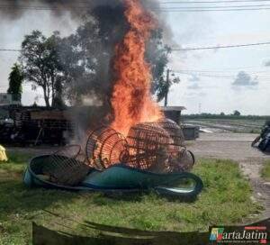 Polisi Bongkar Arena Judi Sabung Ayam di TPS Ngaglik Sidoarjo
