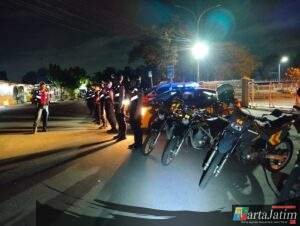 Jamin Keamanan Masyarakat, Polres Kediri Kota Gelar Patroli Skala Besar