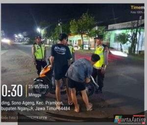 Amankan Akhir Pekan, Polres Nganjuk Gencarkan Patroli SREG Skala Besar