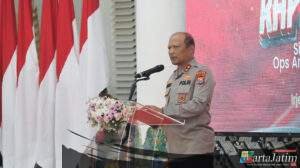Kapolda Jatim Kukuhkan Satgas Sentot Praworodirejo, Perkuat Sinergi Keamanan Jelang 1 Suro di Kota Madiun