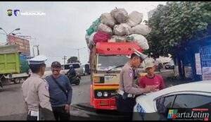 Jawab Keluhan Warga, Polres Nganjuk Gencarkan Tilang Truk ODOL