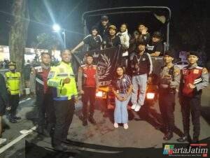 Sat Samapta Polres Kediri Kota Sukses Gelar Pengamanan Humanis Tanpa Senjata Api Pada Laga Persik VS Persebaya