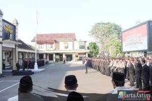 Kapolres Kediri Kota Pimpin Upacara Hari Lahir Pancasila 2025